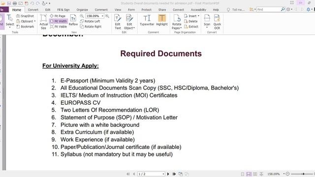 STUDY IN ITALY IN 2024 ! FULL ADMISSION Documents List ! APPLY With 100% Scholarship Without Ielts