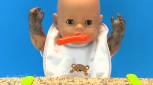 Не Трогай Еду! Беби Бон Учится Мыть Руки  Как Мама Готовила Обед для Куклы Мультик для детей