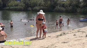 Отдых на водоеме Колосничка. Харцызск