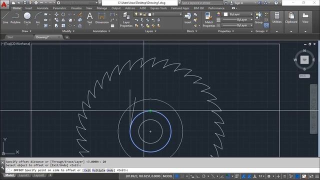 AutoCAD 2016 2D - Exercise 26 смотреть онлайн