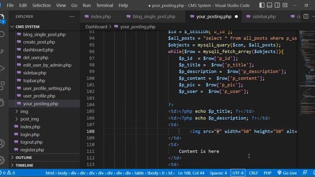 CMS System with PHP and MySQLi (Lecture 17/24) - Web Development смотреть онлайн