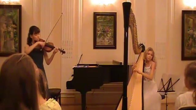 Camille Saint-Saëns - The Swan. (Anastasia Farrahova - Violine, Alisa Sadikova – Harp) смотреть онлайн