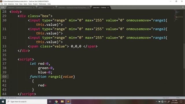 RGB Background Color Change In HTML,CSS,JAVASCRIPT In HINDI.#JS. смотреть онлайн