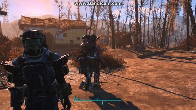Как одеть или снять силовую броню на напарника fallout 4. смотреть онлайн