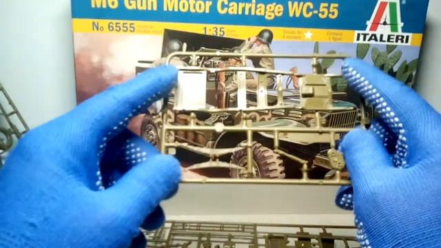обзор 6555 Italeri 1/35 Противотанковая САУ M6 WC-55 смотреть онлайн