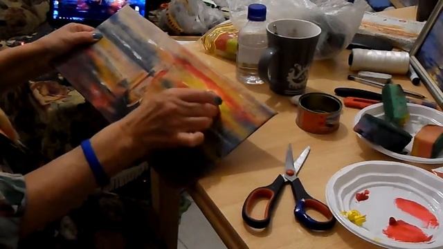 Живопись на шёлке масляными красками / Painting on silk oil painting смотреть онлайн