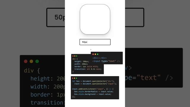 JavaScript Tips to Change Border Radius & Background Color. #coding #html #webdevelopment #css смотреть онлайн