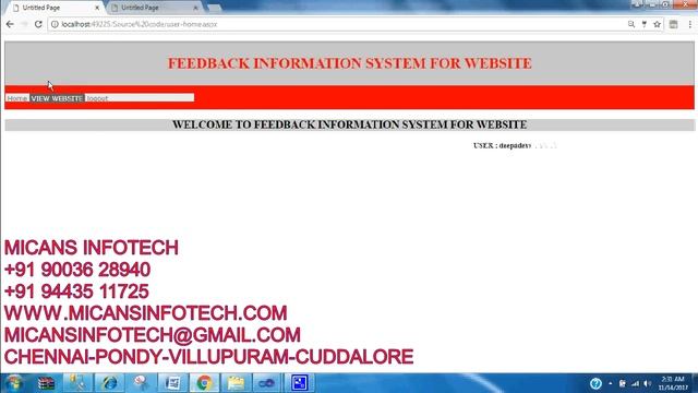 FEEDBACK INFORMATION SYSTEM FOR WEBSITE.net projects code смотреть онлайн