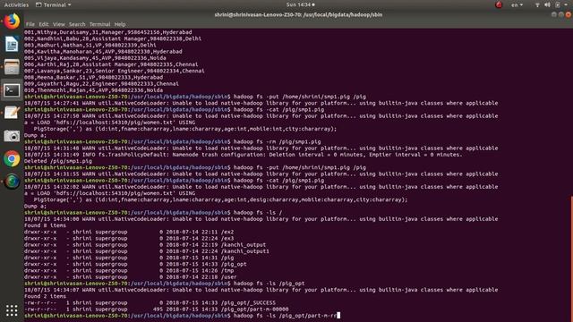 Demonstration of apache pig in Tamil - அபாசி பிக் - செயல்முறை விளக்கம் смотреть онлайн