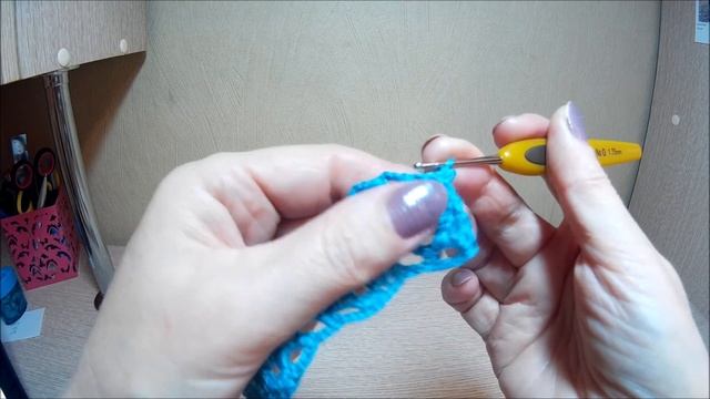 Простой узор крючком "Ромашки" Подробный разбор схемы вязания. смотреть онлайн