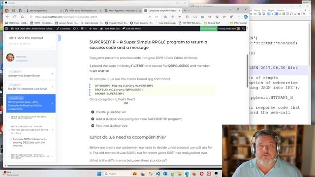SUPERSIMP - Compile the Simple RPG Webservice Program смотреть онлайн