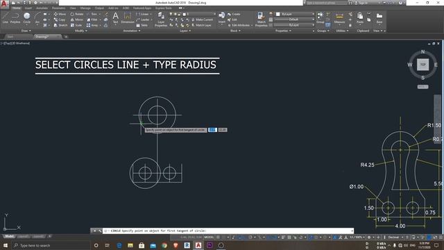 Autocad Basic Drawing Exercise 1 смотреть онлайн