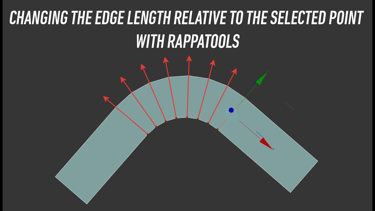Dark Max № 90 - Changing the edge length relative to the selected point with RappaTools смотреть онлайн