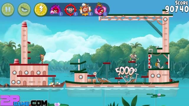 Angry Birds Rio - Rovio Entertainment Ltd 2 BLOSSOM RIVER Level 18-20 смотреть онлайн