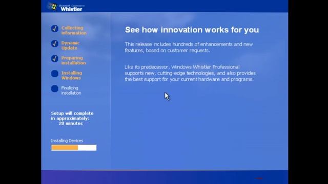 Установка Windows Whistler build 2428 на VirtualBox смотреть онлайн