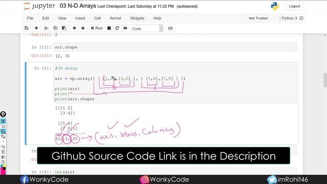 #3 | Arrays in NumPy | NumPy Tutorials | Python for Data Science | Telugu смотреть онлайн