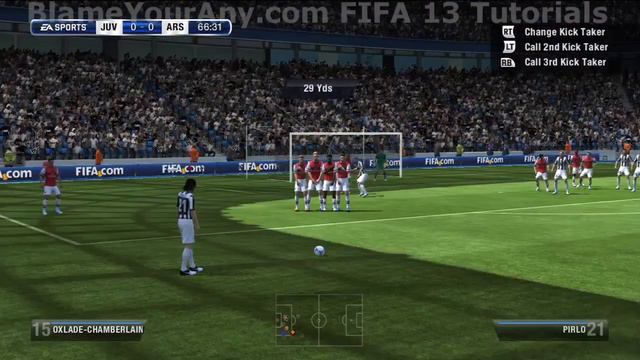 FIFA 13 Free Kick Tutorial (Over The Wall) смотреть онлайн