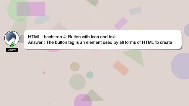 HTML : bootstrap 4: Button with Icon and text смотреть онлайн