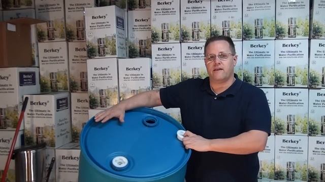 55 Gallon Water Barrel for Water Storage - How to Store Water смотреть онлайн