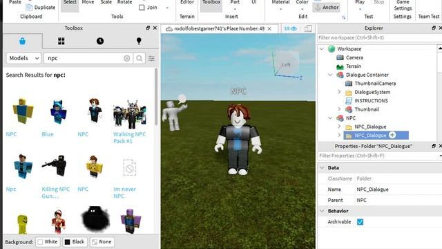 {Roblox Studio} How to make npc dialogue GUI смотреть онлайн