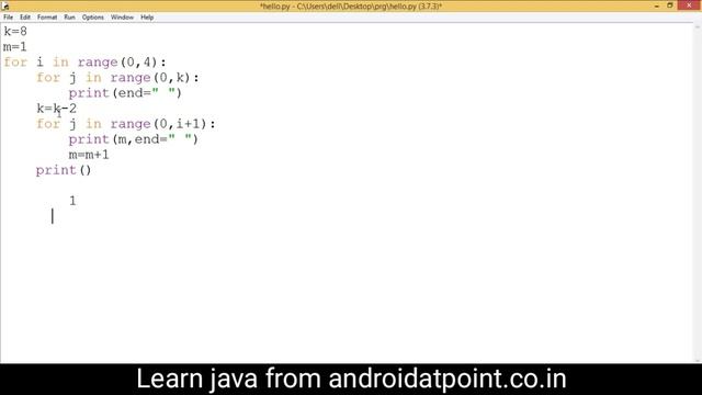 python number pattern. how to print number pattern in python смотреть онлайн