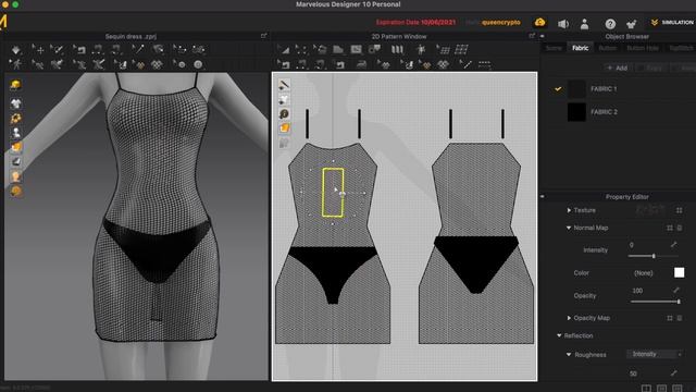 Creating a sequin dress - Marvelous designer смотреть онлайн