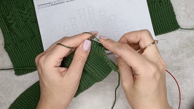 Вяжем осенне-весенний джемпер "Spring_sweater". Выкройка. Спинка. Часть 1.1. смотреть онлайн