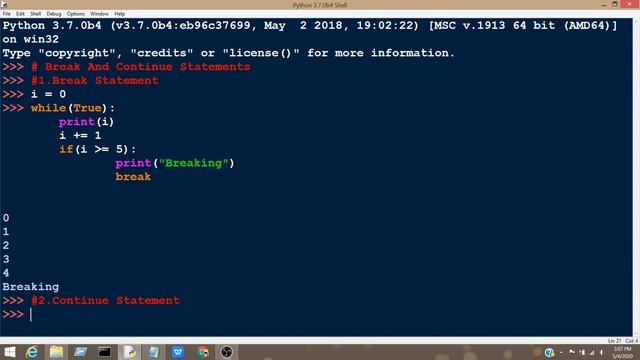 #16 Python Tutorial for Beginners | Break And Continue Statements in Python смотреть онлайн