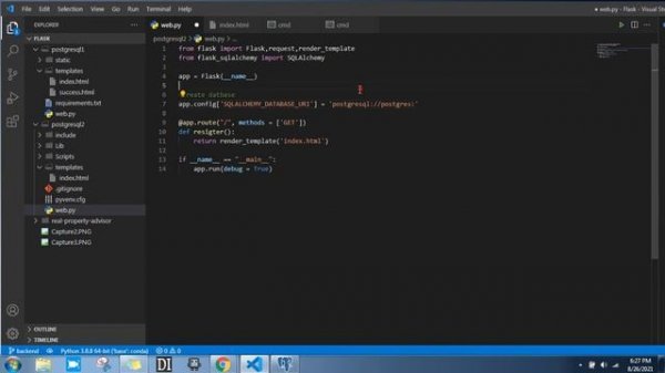 Python_44 PostgreSQL Flask python