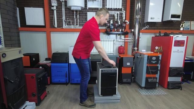Каракан 8 ТПЭ 3 атм твердотопливный дровяной котел отопления с плитой СТЭН смотреть онлайн
