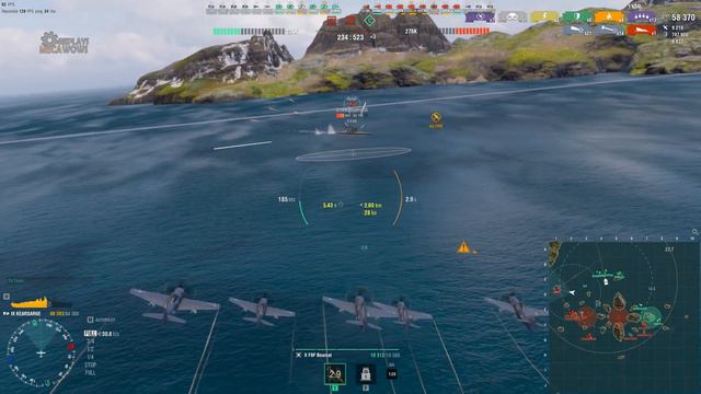AIRCRAFT CARRIER? Kearsarge 6 Kills & 194k Damage | World of Warships Gameplay смотреть онлайн