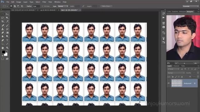 How to Create Passport size Photo as in Studio (One Click) смотреть онлайн