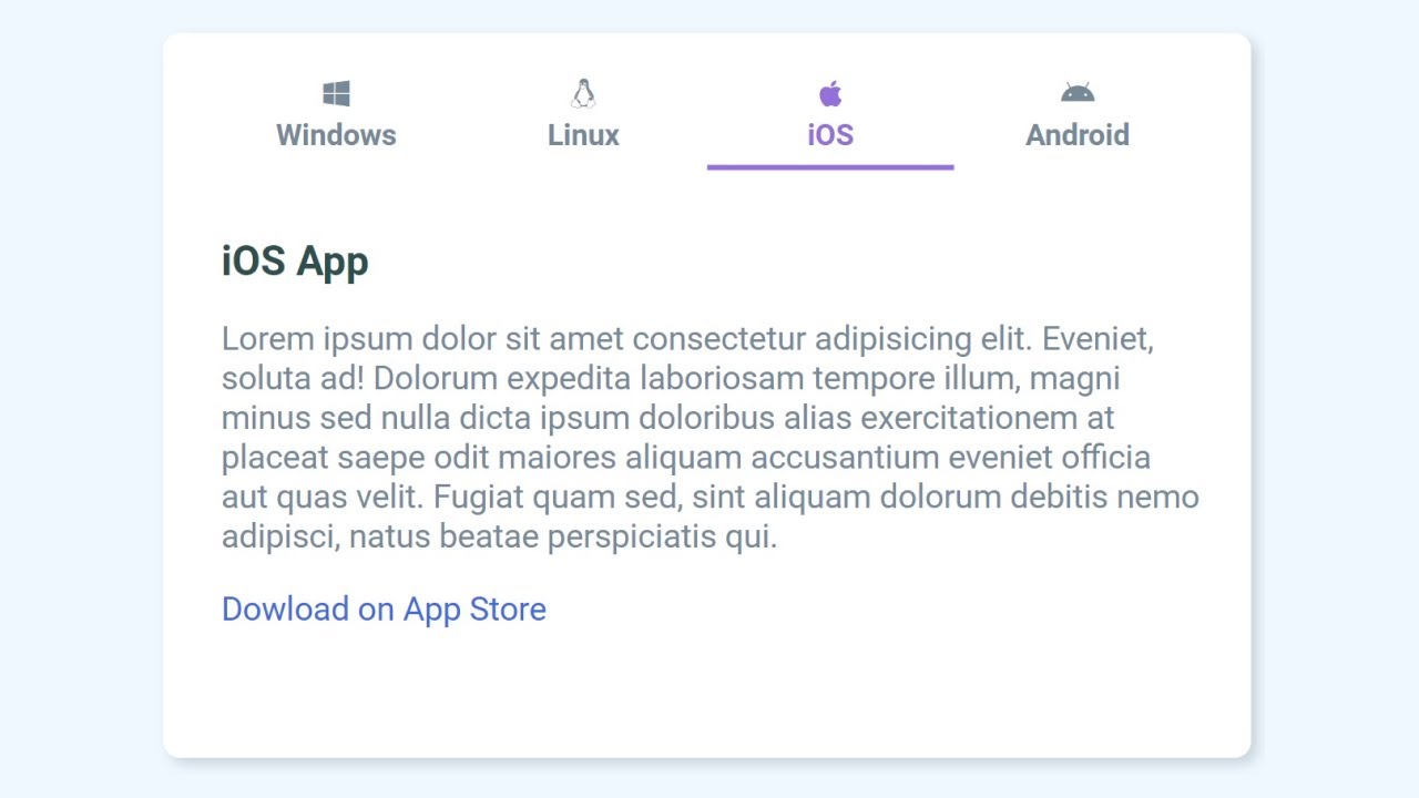 Как сделать анимированные табы на JS смотреть онлайн