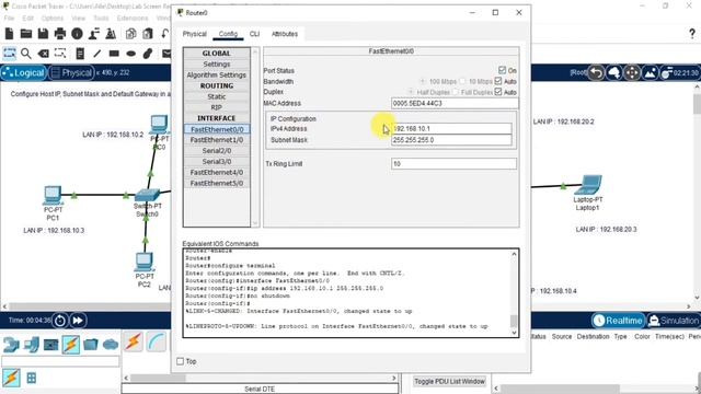 TCP/IP CONFIGURATION