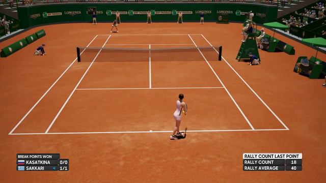 Daria Kasatkina vs Maria Sakkari - AO International Tennis PS4 Gameplay смотреть онлайн