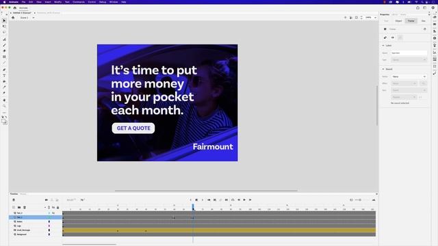 Learn how to create a web banner ad using Adobe Animate смотреть онлайн
