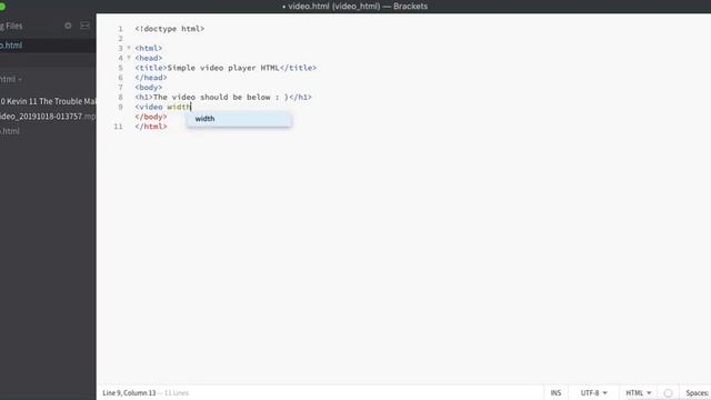 Simple video player in HTML смотреть онлайн