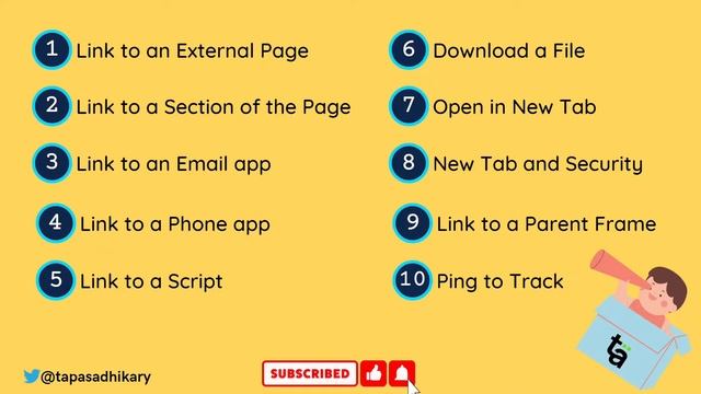 HTML Anchor Tag Course | 10 Anchor Tag Usages | HTML Anchor Tag | HTML5 Course смотреть онлайн