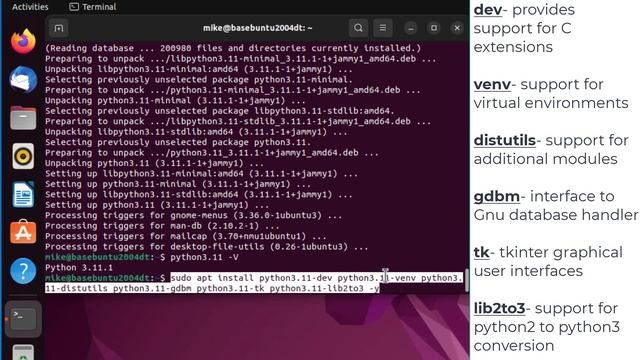 Install Python 3.11 in Ubuntu 22.04 Desktop смотреть онлайн