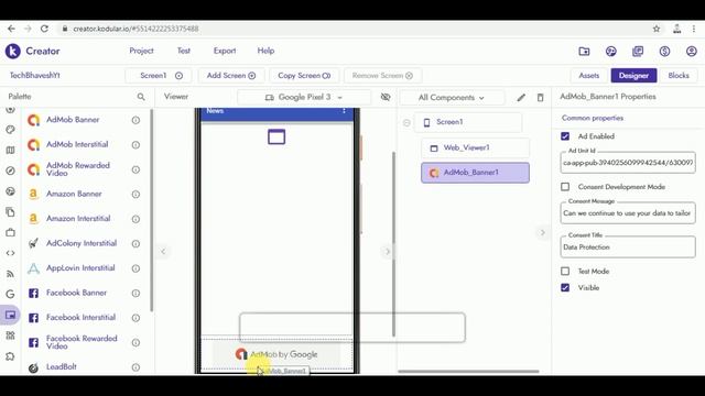Convert Website into Android App Free With Google AdMob Ads | How To Make Webview App 2020 смотреть онлайн