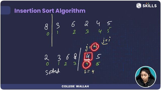 Insertion Sort Algorithm | Lecture-39 | Java and DSA Foundation course смотреть онлайн