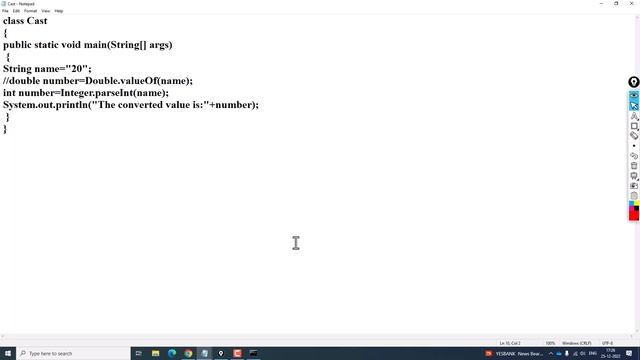 Java Type casting and conversion смотреть онлайн