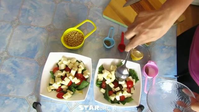 Салат со шпинатом по итальянски. Простые рецепты. смотреть онлайн