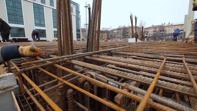 Впервые в Беларуси! Вылет монолитных консолей более 10 метров без дополнительных опор. смотреть онлайн