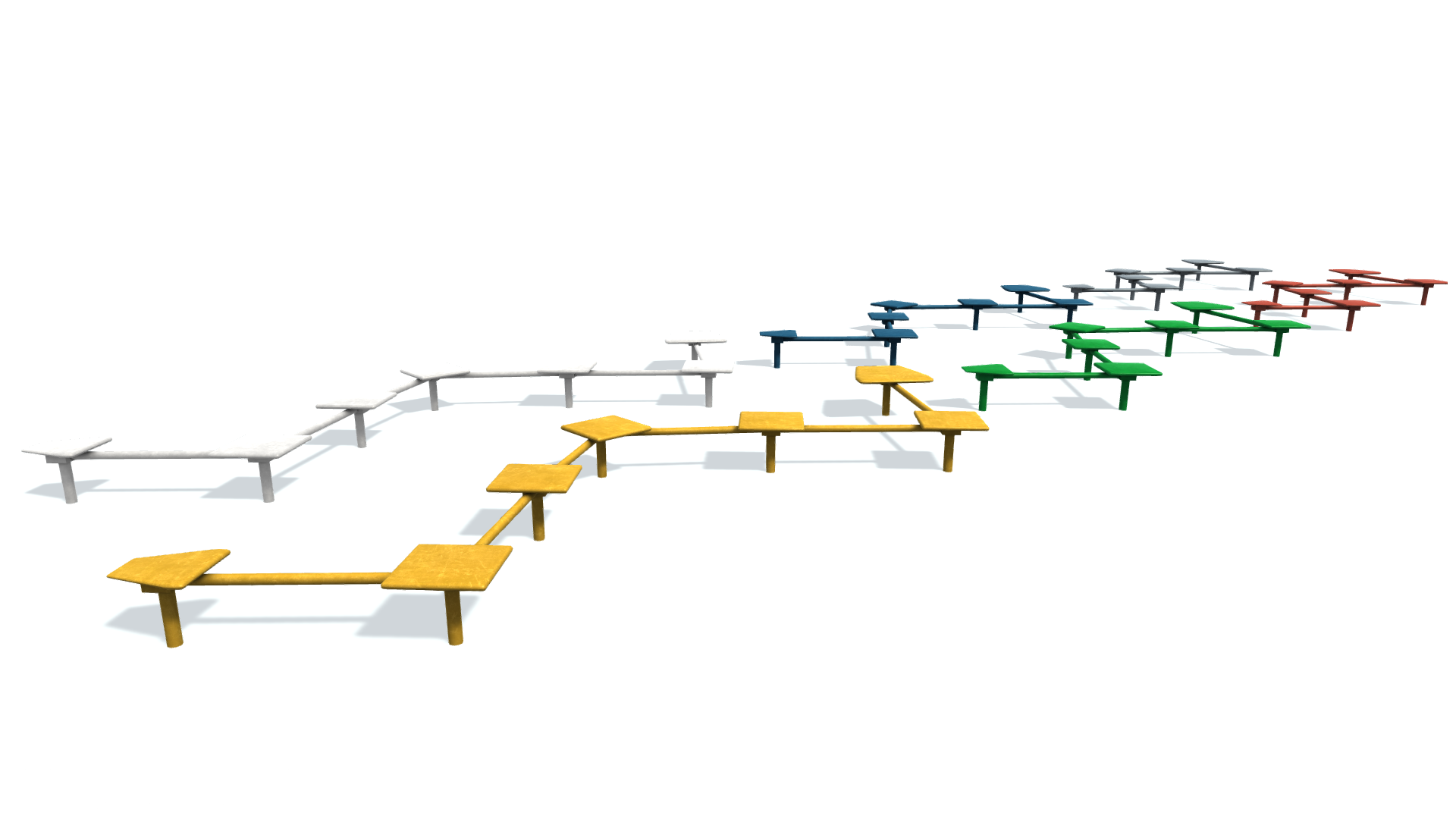 3D модель  Объект игровой детской площадки E. 3D model. "Playground object E."