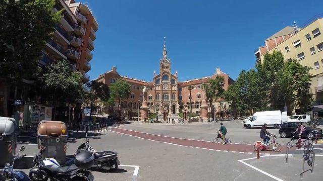 Barcelona: Hospital de la Santa Creu i Sant Pau (afternoon) | Барселона: Госпиталь Сан-Пау смотреть онлайн