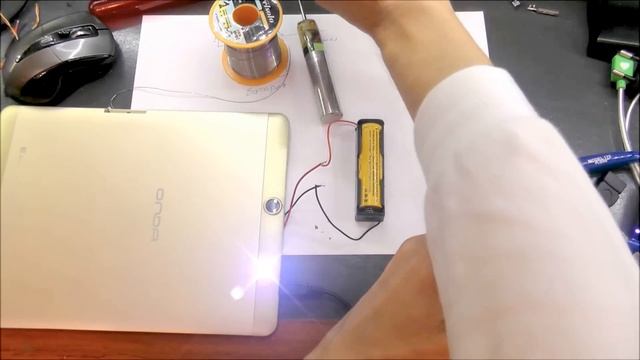Установка второго микро USB, для зарядки планшета Onda V919 смотреть онлайн