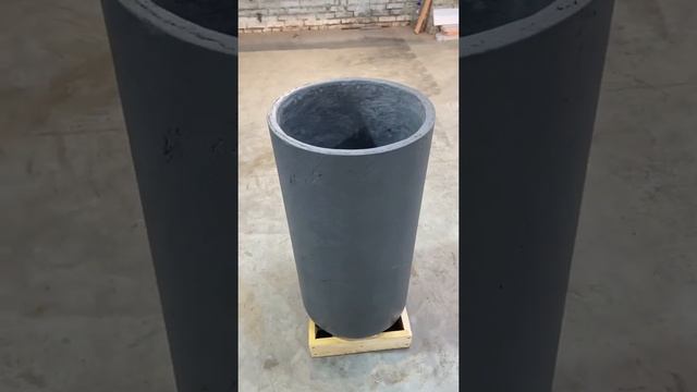 Кашпо цилиндр из бетона. смотреть онлайн