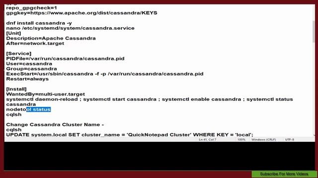 Deploy Apache Cassandra | Change Cassandra Cluster Name смотреть онлайн