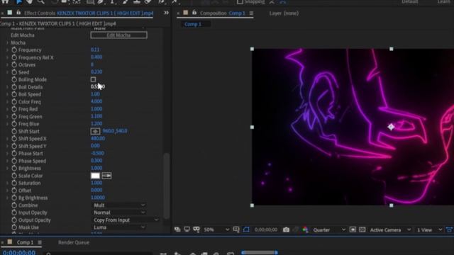 Easy Outline glow | Rainbow glow effect | After Effects смотреть онлайн